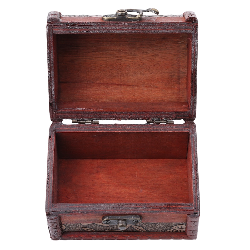 Wooden Retro Antique Decorative Box Wood Jewelry box Case Necklace Bracelet Storage Organizer