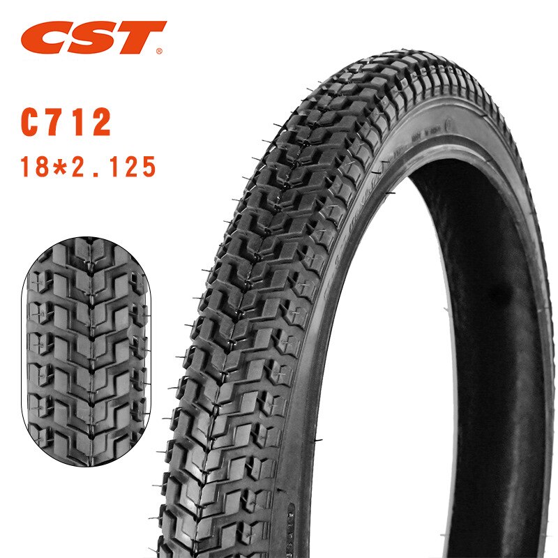 CST 18 inch wear resistant steel tire 18 * 2.125 folding bike parts C-712 small diameter bike inner outer tire