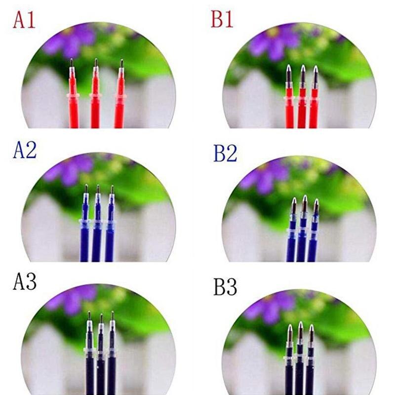 20Pcs/Pack 0.5mm Black Red Blue Gel Ink Pen Refill Set School Office Supplies