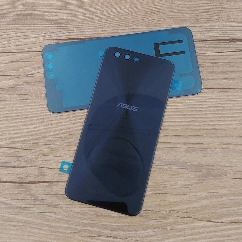Neue Zurück Glas Batterie Abdeckung Hinten Tür Gehäbenutzen fallen Reparatur Ersatz Teile Für ASUS Zenfone 4 ZE554KL &Ampere; Klebstoff Aufkleber + Logo
