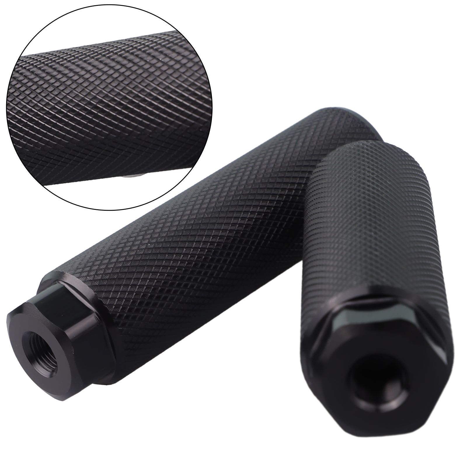 1 pereche de suporturi de bicicletă din aliaj de aluminiu, antiderapante, pentru axe de 3.9 inch, suporturi de picioare antiderapante pentru biciclete mtb