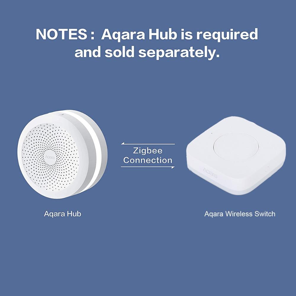 Xiaomi-Sensor Aqara Zigbee, miniinterruptor inalámbrico inteligente, conexión remota, botón de Control de una tecla, seguridad del hogar, Mihome Homekit