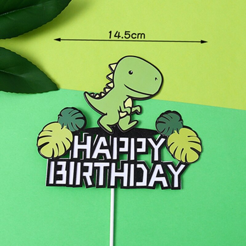 Dinosaure thème fête décoration de gâteau Jungle Safari anniversaire Party1st fête d'anniversaire garçons jurassique monde fête bébé douche décor