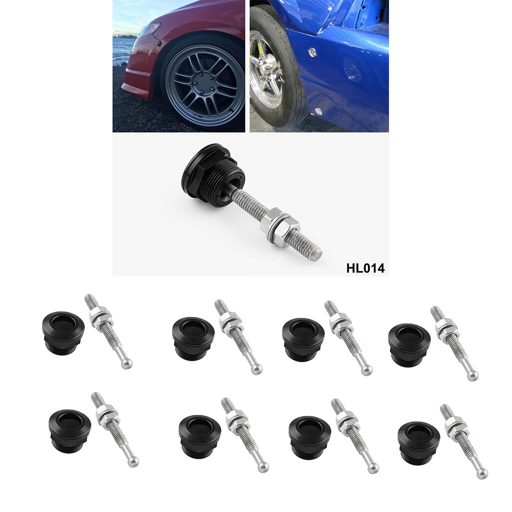 8 Pcs 22mm Auto Quick Release Hood Latch Pin Lock Universal Push-Taste Motorhaube Haube Pins Lock Edelstahl auto Zubehör