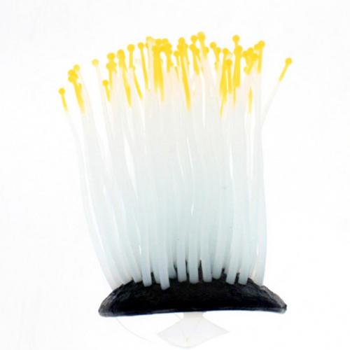 Fish Tank Landscaping Luminous Sea Artificial Plant Aquarium Decor Unique Simulation Plant Soft Decoration Small Ornaments: Orange
