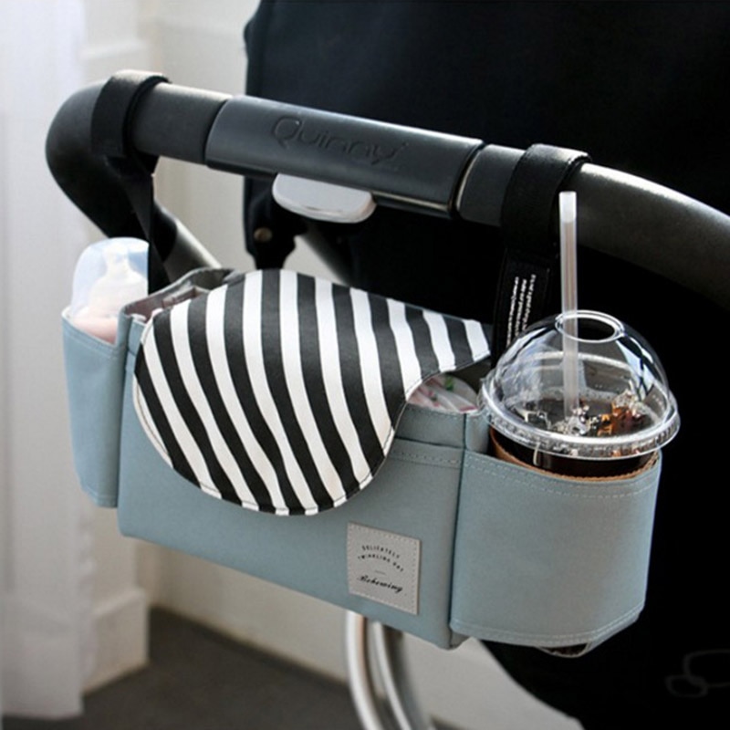 Baby Stroller Accessories Bag Waterproof Cup Bag Stroller Organizer Baby Carriage Pram Buggy Cart Bottle Bag Cartoon Car Bag