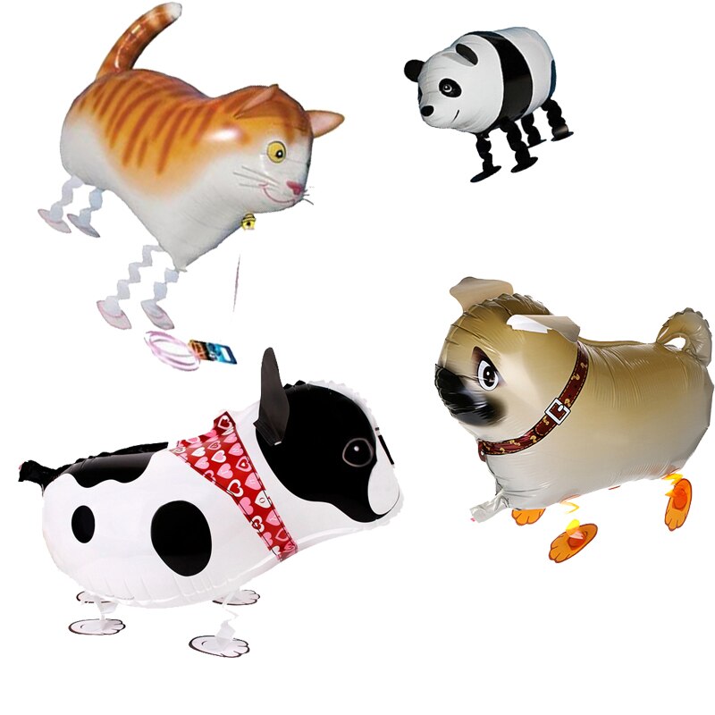 1 Pc Staande Leuke Dier Bulldog Panda 3d Eenhoorn Aluminiumfolie Ballon Thema Partij Decoratie Ballon Kinderen Speelgoed