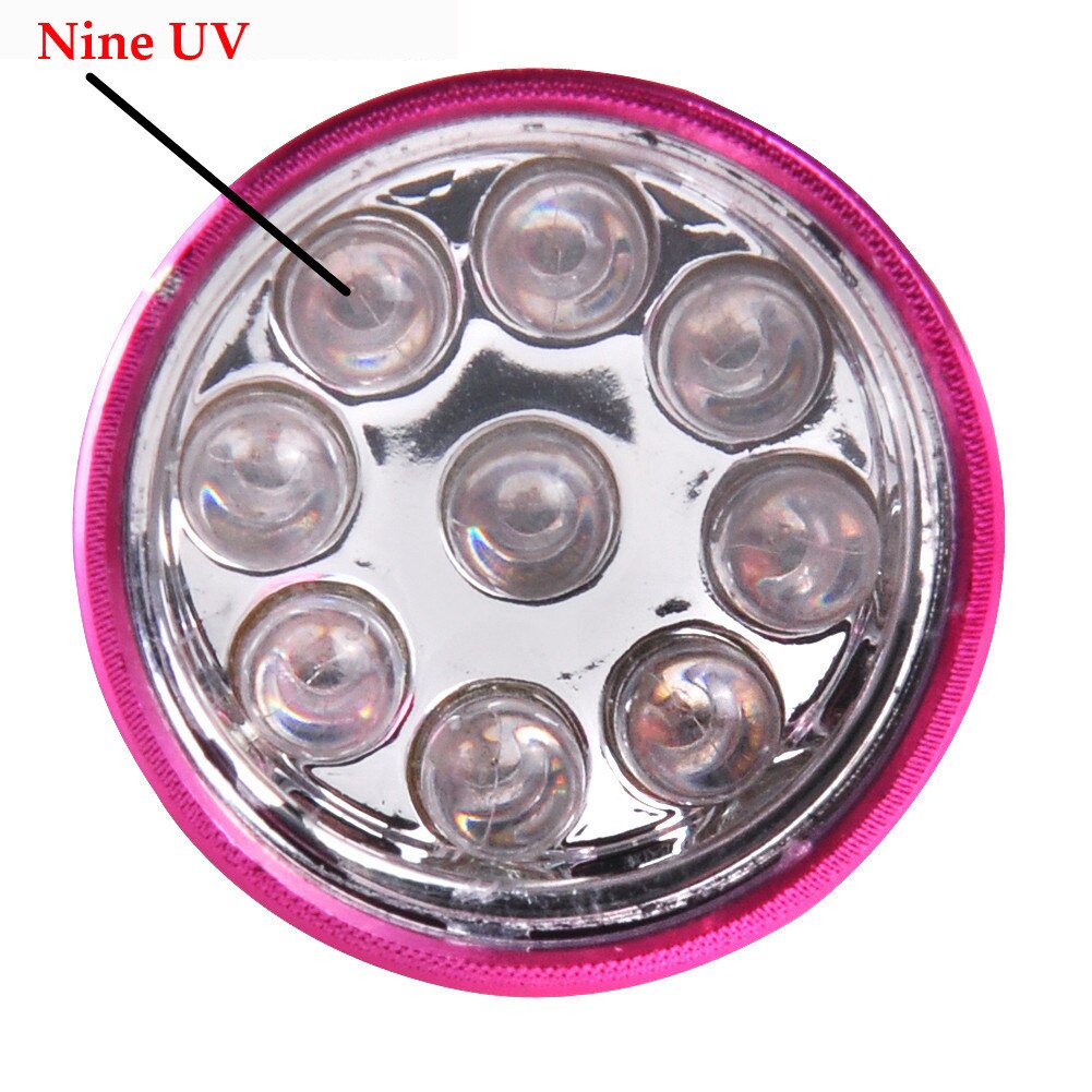 Mini 9 Led Uv Gel Curing Lamp Licht Professionele Droger Snelle Genezen Nail Zaklamp Draagbaarheid Nail Droger Nail Art gereedschap