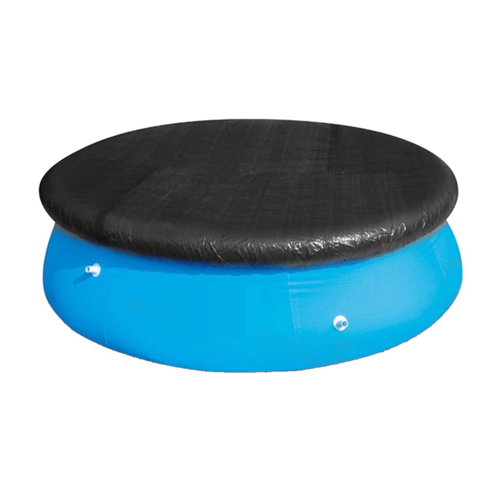 Durable Swimming Pool Cover Black Dustproof Sheet PVC Tarp Portetector for Outdoor Paddling Pool 8ft/10ft/12ft/15ft: 305cm