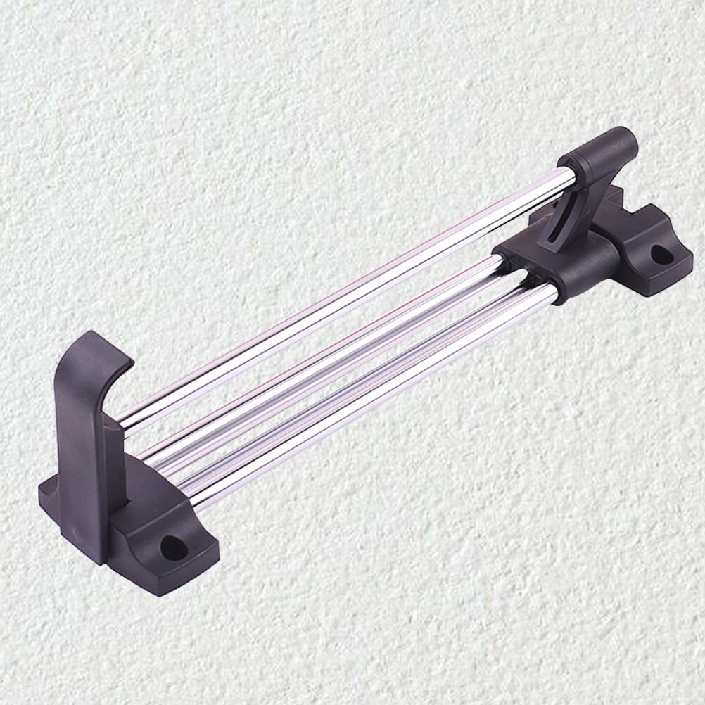 300mm Stainless Steel Retractable Wardrobe Rail Clothes Hanger Towel Coat Racks Closet Rod