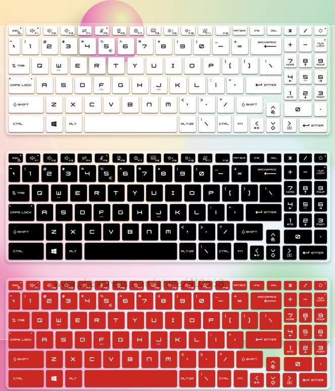 Dustproof Silicone Keyboard Cover Skin Protector For MSI GL66 Pulse Katana GF76 GL76 Katana GF66 Gaming Laptop