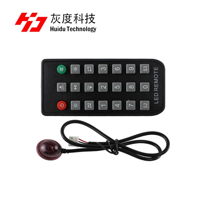 Huidu Sensors, Temperature 18B20,Temperature & Humidity Sensor AM2301,single/RGB Brightness Sensor, Sensor Box,1R remote