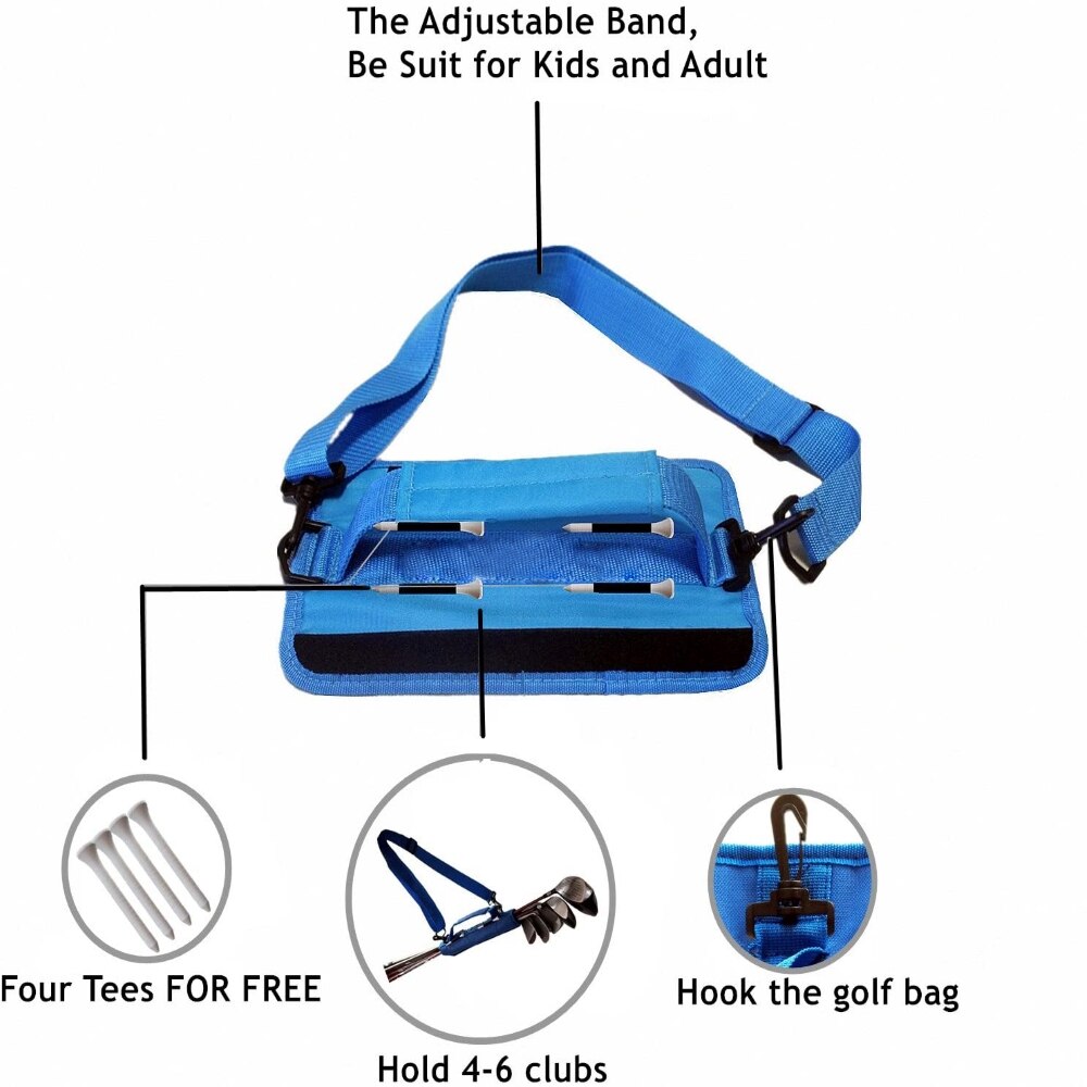 Golf Club Bag Mini Draagbare Golf Club Bag Opslag Travel Pouch Eenvoudige Opvouwbare Mini Half Set Golf Gun Bag