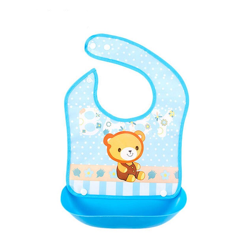 1Pc Leuke Baby Sjaal Pasgeboren Baby Slabbetjes Waterdichte Baby Schorten Bib Baby Speeksel Handdoeken Leuke Baby Cartoon Bib Plastic eva Bib: B