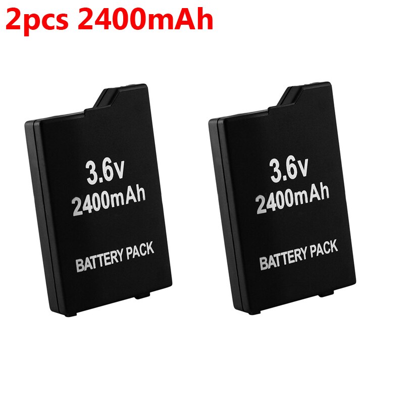 2Pcs 2400mAh Batteries For Sony PSP2000 PSP3000 PSP 2000 PSP 3000 Console Gamepad Battery for PlayStation Portable Controller