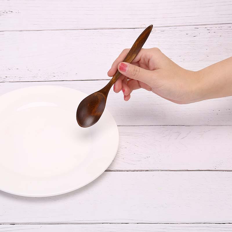Wooden Spoon Kitchen Cooking Utensil Tool Soup Teaspoon Catering For Kicthen for Eating Mixing Stirring Cooking