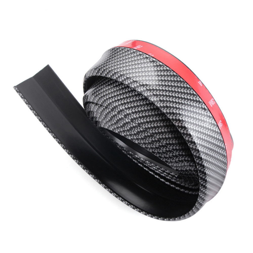 Auto Stylling Rubber Rok Carbon Lip Bumper Decoratie Voor Peugeot RCZ 206 207 208 301 307 308 405 406 407 408