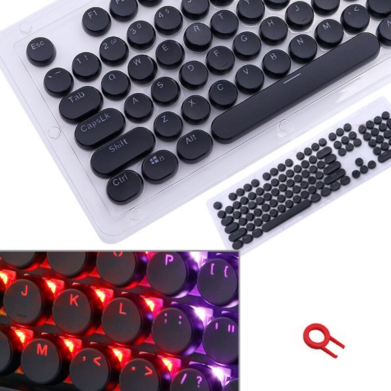 Low Profile Keycap Set for cherry MX Backlit Mechanical Keyboard Crystal Edge Q9QC