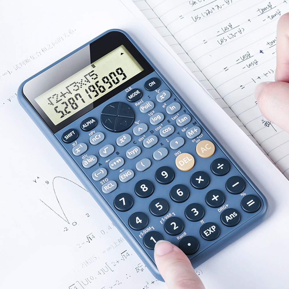 Office Universal Portable 12 Digits Student School Two Line Display Multifunctional Handheld Scientific Calculator