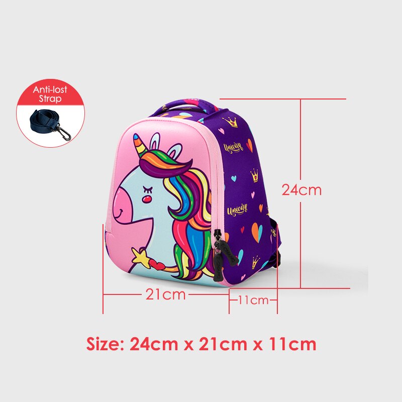 Leuke Eenhoorn Kids School Tassen voor Meisjes Creatieve Dieren Waterdichte 3 Size Kind Schooltas Jongen School Rugzakken Mochilas: 4