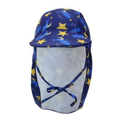 Letnia czapka na plażę dla dzieci UPF50 + ochrona przed promieniowaniem UV czapka przeciwsłoneczna na szyję osłona na wiatr pokrywa Flao czapka regulowana dla dzieci dziewczyna chłopcy kapelusz na plażę: 10