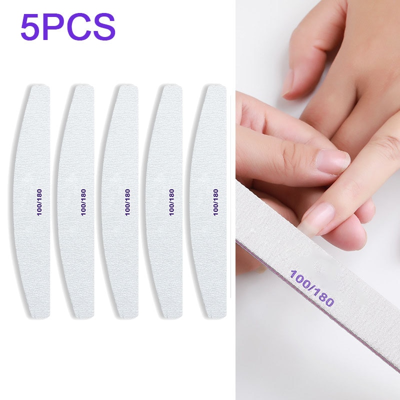 5Pcs Nail Buffers Nagelvijlen Pedicure Manicure Gereedschap Nail Polijstmachine Nail Buffer Beauty Tools Professionele Nagelvijlen