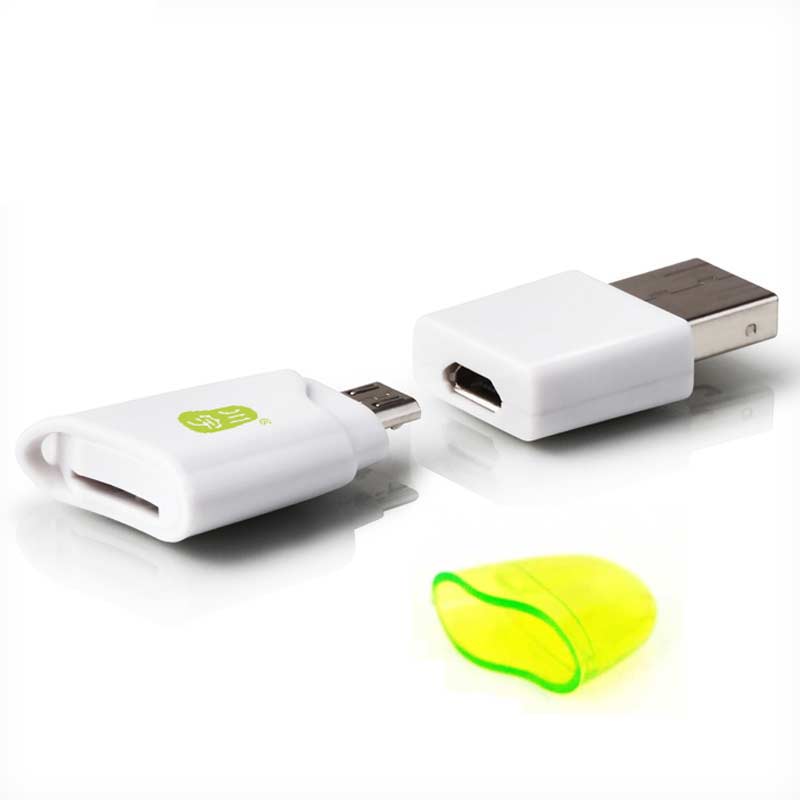 OTG Card Reader Micro SD Supports Up to 128GB with TF Slot Mini SDHC/SDXC Adpater for Android Cell Phone USB 2.0 PC Accessories
