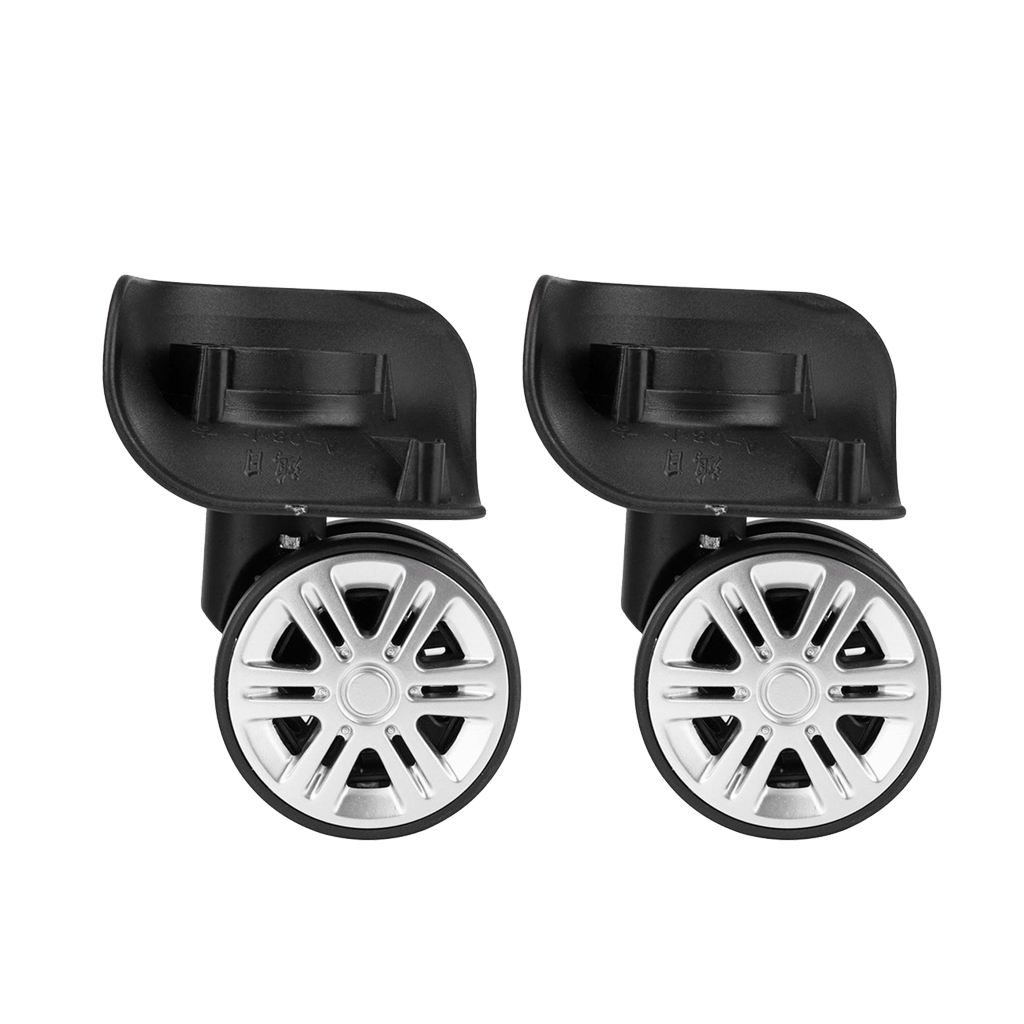 Easy Install Safety 2x Single Wheel Plate Trolley Caster Pulley Suitcase