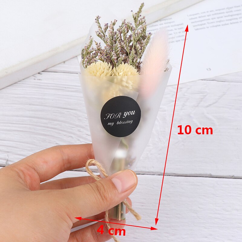 Tør blomst kunstigt krystalgræs til valentinsdag indretning mini buket gør det selv piger tørrede blomster fotografi rekvisit