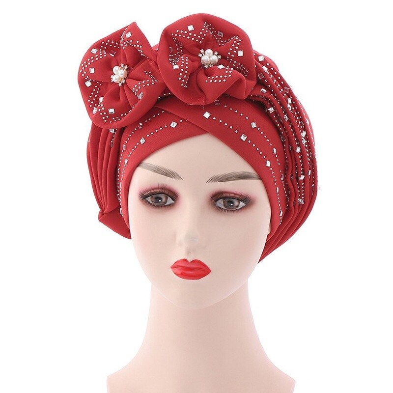 foulard femme africaine chapeau africain femme chapeau femme Bonnets pour Les Femmes Déjà Automatique Gele Hijab Aso Ebi Tête Écharpe Bandeaux Turban Chapeau pour Les Femmes Africaines Automatique Gele Aso Oke