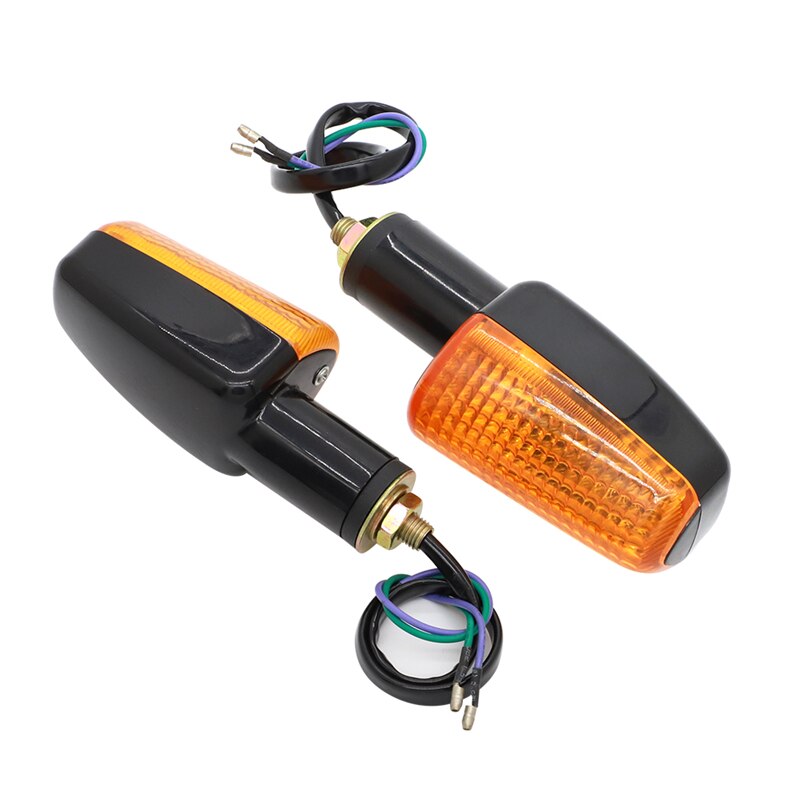 6 volt 12 volt richtingaanwijzer motoraccessoires richtingaanwijzer motor knipperlicht zwart met amberkleurige lens