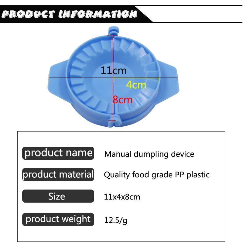 1pc dumpling maker molud dej presse dumpling pie ravioli skimmel madlavning wienerbrød dumpling gør værktøjer til køkken 28