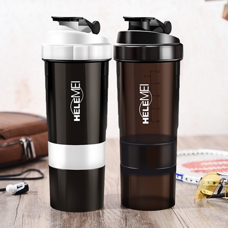 Batido de proteína en polvo, vaso para batidos, deportes, botella de agua, hervidor ciclónico, tazas a escala, café, té de la leche