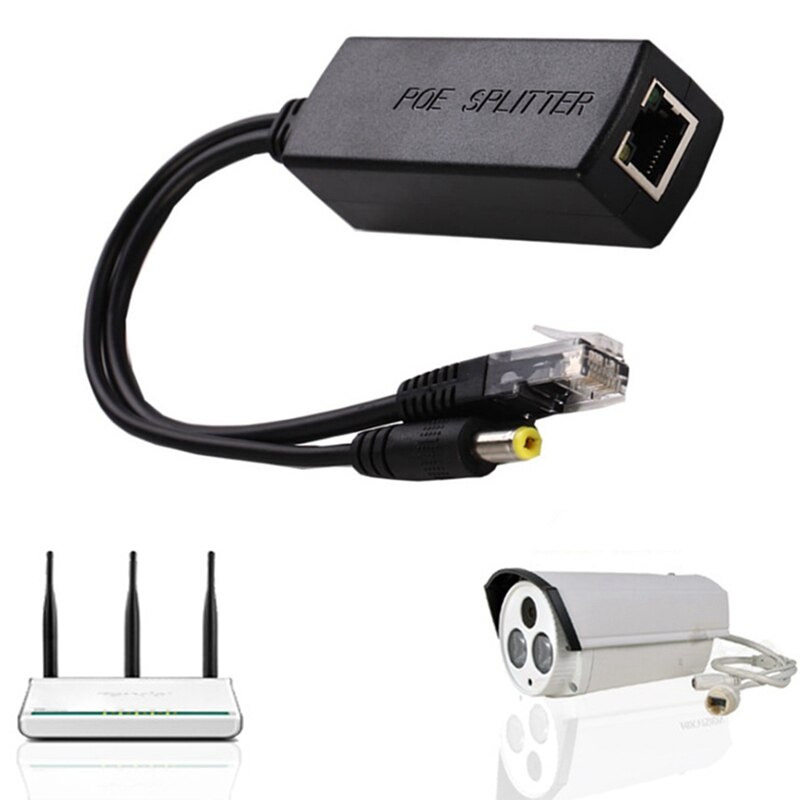 48 V naar 12 V Actieve Geïsoleerde PoE Splitter IEEE802.3af/op 12 v Waterdichte Gigabit poe splitter 5 v micro USB poe voor Raspberry Pi