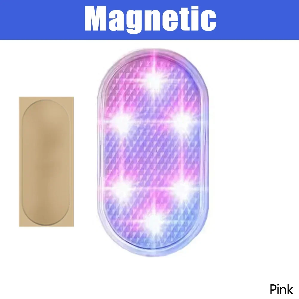 Luci a portato senza fili magnetiche per interni auto Luci a portato per interni per auto Lampada per atmosfera con accento al neon automobilistico ricaricabile tramite USB: verde