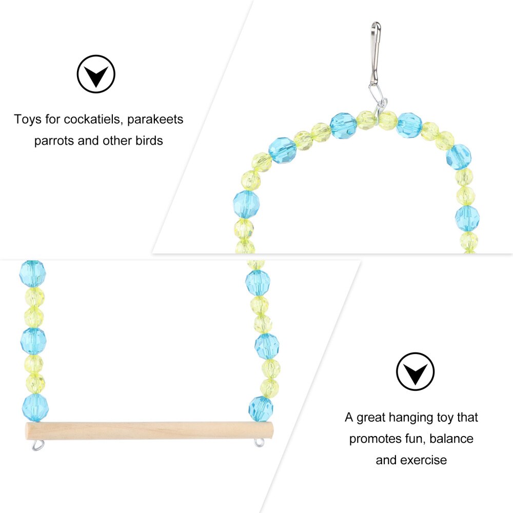 Parrot Playing Swing Parrot Grinding Chewing Toys Bird Tearing Toys Parrot Cage Accessories for Parrot