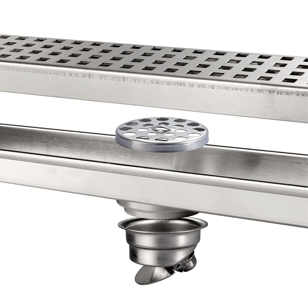 Badkamer Afvoerputje Grote-Oppervlak Deodorant 304 Rvs Geborsteld Lange Afvoerputje 7*60 Cm