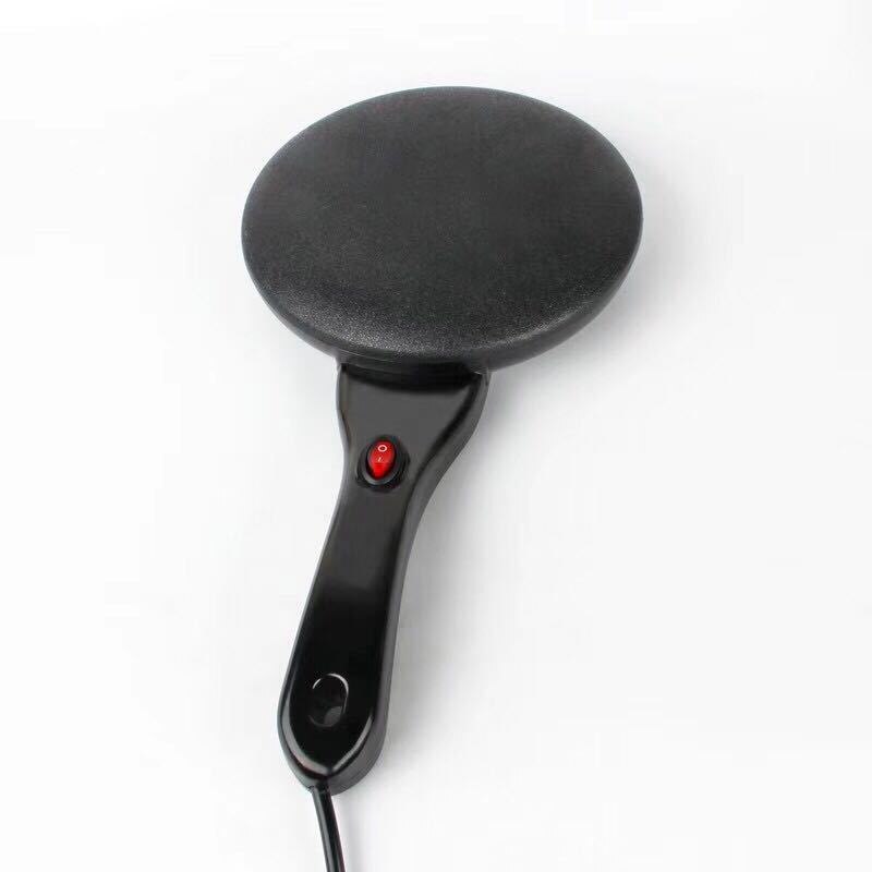 Crêpière électrique Pizza crêpe Machine 220V électrique crêpière Pizza crêpe antiadhésive plaque de cuisson casserole gâteau Machine: Black