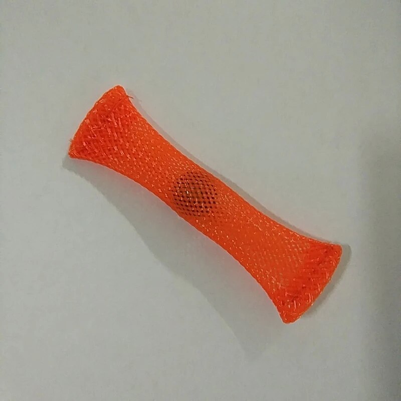 Siatka tkana tuba z kulkami autyzm ADHD terapia lękowa zabawki wyciskanie kratka wentylacyjna naprężenie ulga ręcznie zabawka prządka: pomarańczowy