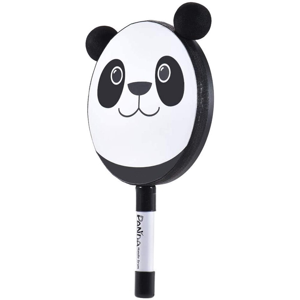 6inch Panda Shaped Hand Wood Handheld Instrument With Mallet Educational Toy For Babies Chilren Toy