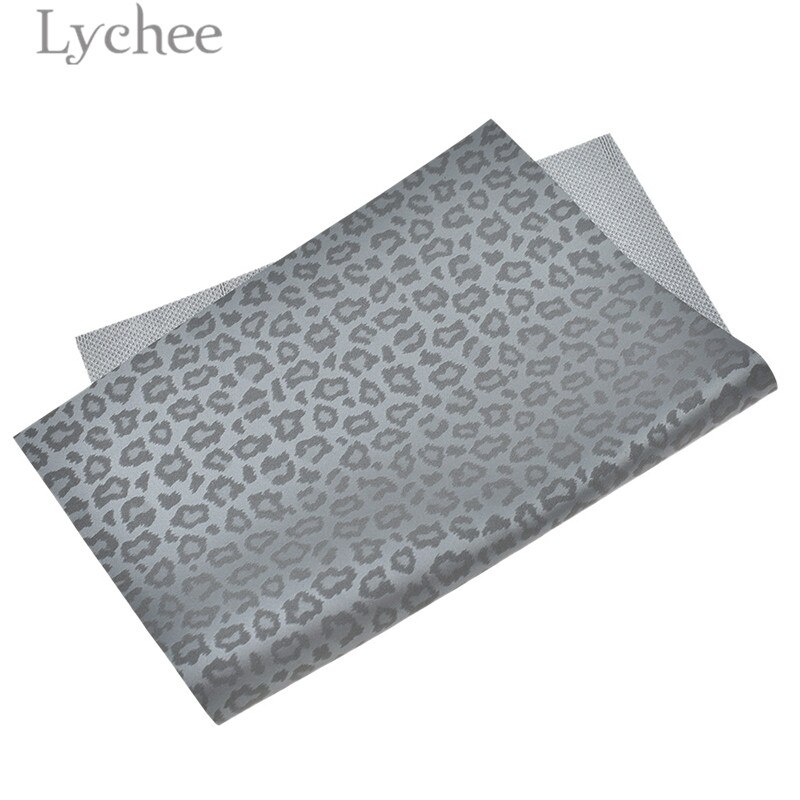 Lychee Life 29x21cm A4 Printed Leopard Faux PVC Leather Fabric Synthetic Leather DIY Material For Handbag Garments