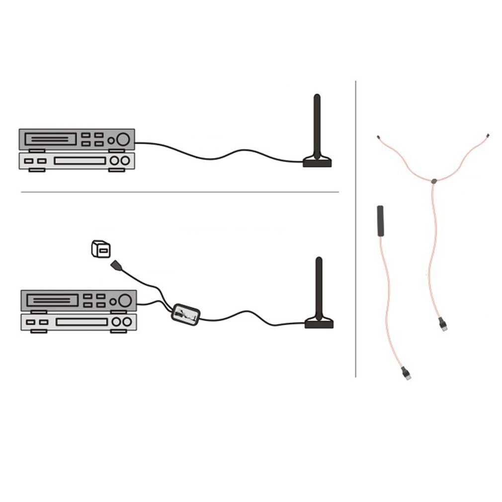 ANT-108 3.2m 75 Ohm FM Radio Aerial Cable Female Connector for Indoor Home Audio Radio Stereo Receiver