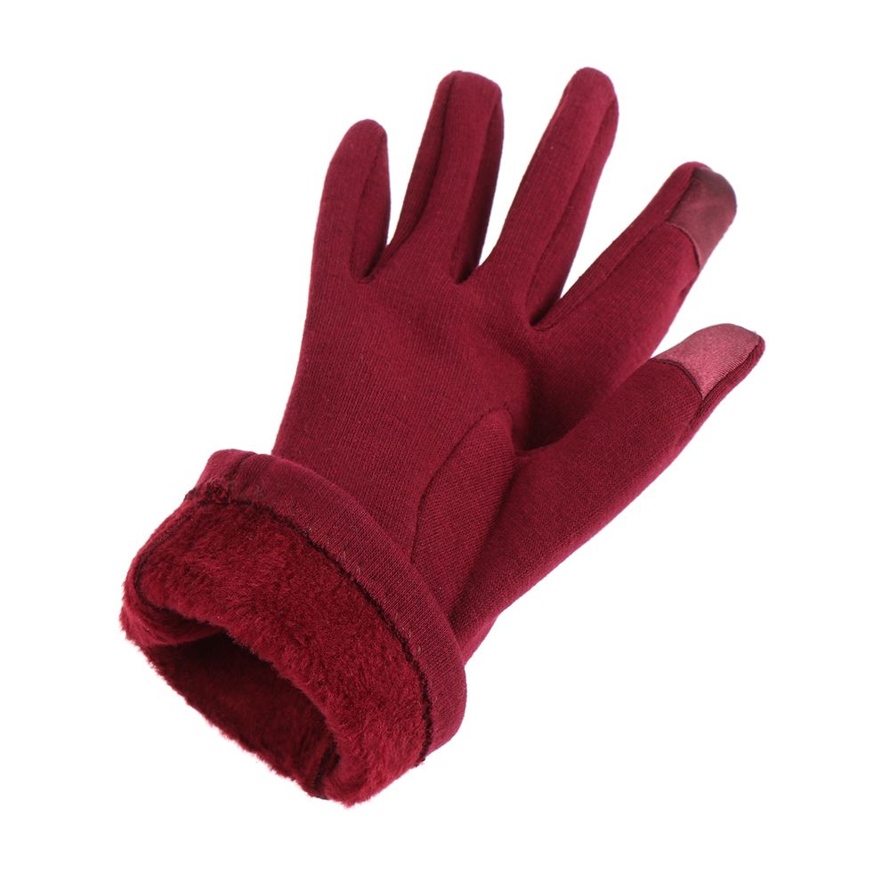 1 par de guantes cálidos de invierno para mujer, manoplas térmicas con forro polar para pantalla táctil, guantes a prueba de viento para conducir y esquiar