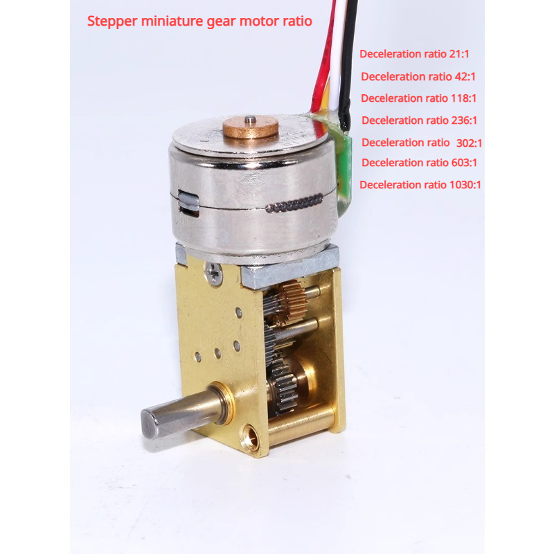 DC 5V GM1218-15BY Micro Stappenmotor Metalen Versnellingsbak Wormwiel Borstelloze 2-Fase-4-Draad voor intelligente Robot/Manipulator