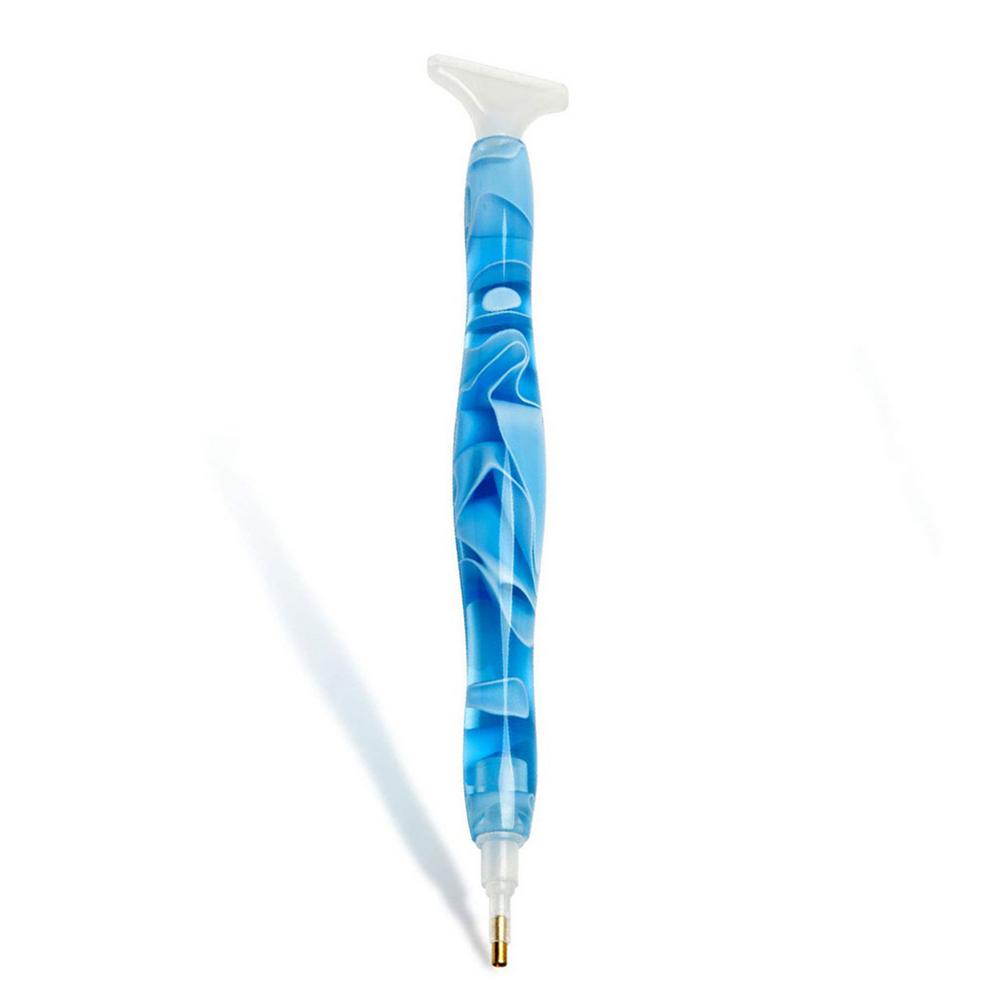 Stylo à pointe diamant en résine peint à la main, outil de manucure 5D, bricolage, broderie diamant, fait à la main, poinçon fantaisie, outil de couture