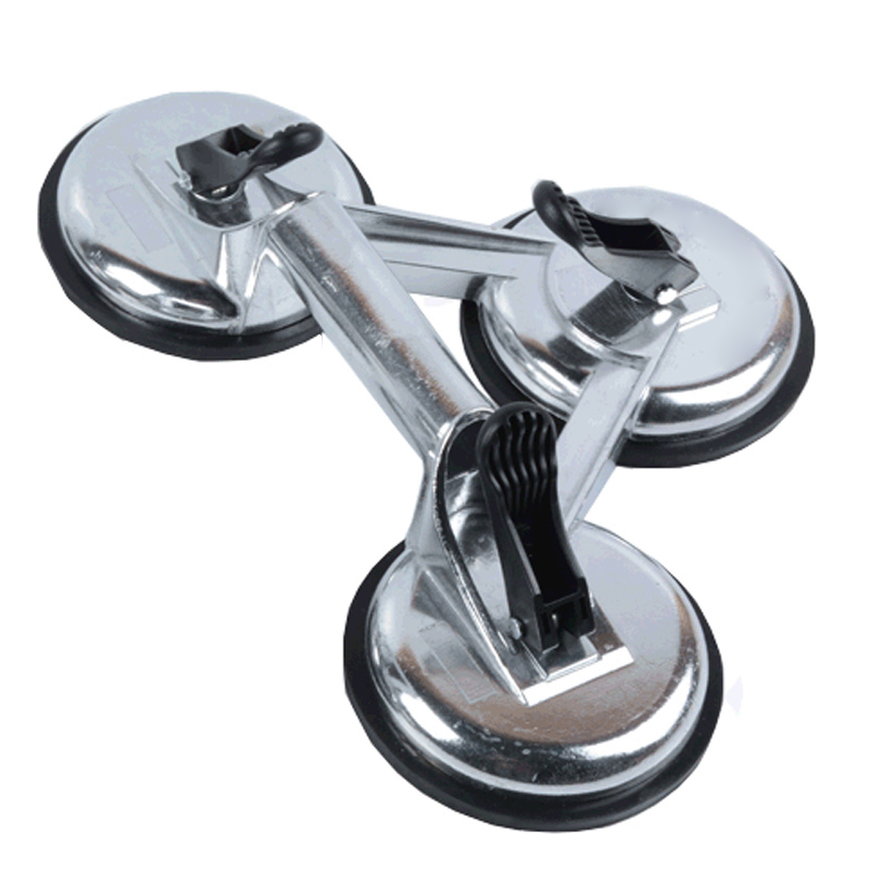 Vacuum Suction Cup Glass Lifter Vacuum Lifter Gripper Sucker Plate for Glass Tiles Mirror Granite Lifting DC156: Gold and silver-3 he