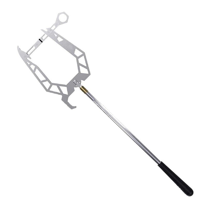 50LC Telescopic Mooring Rope Anti-rust Aluminum Alloy U Shaped Threader Boat Hook