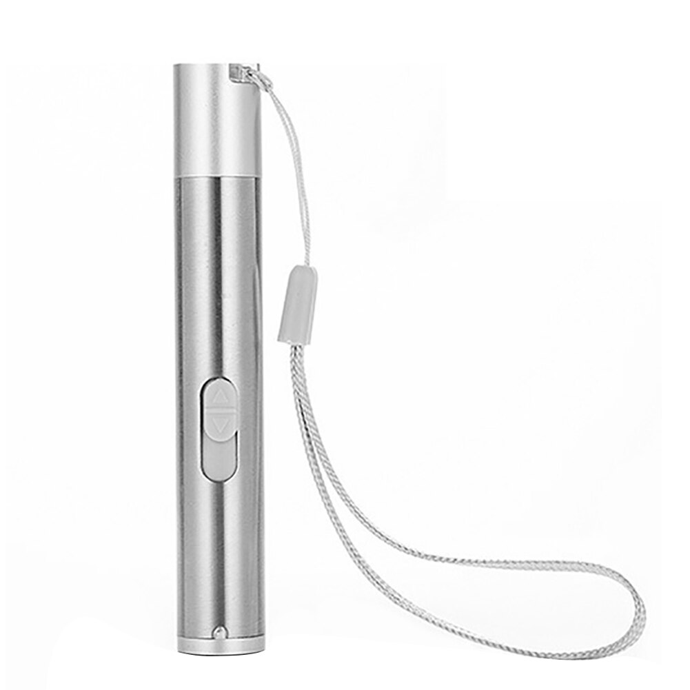 3-in-1 Pet Teaser USB Chargeable LED Flashlight Pointer Pen Luminous Interactive Cat Toy: Default Title