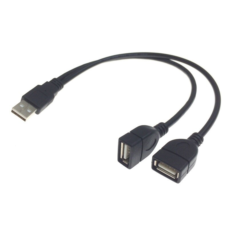 USB 2.0 A Male To Dual USB Female Data Hub USB Splitter Cable USB Charging Power Adapter Cable Extension for Laptop