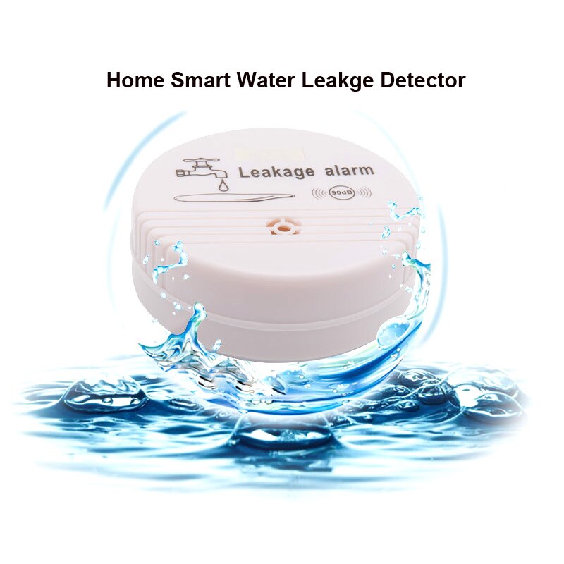 Wireless Water Leak Detector Sensor 85 dB Volume Water Leakage Alarm for Home Security Kitchen Toilet Floor